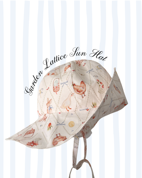 0-6m Garden Lattice Sun Hat