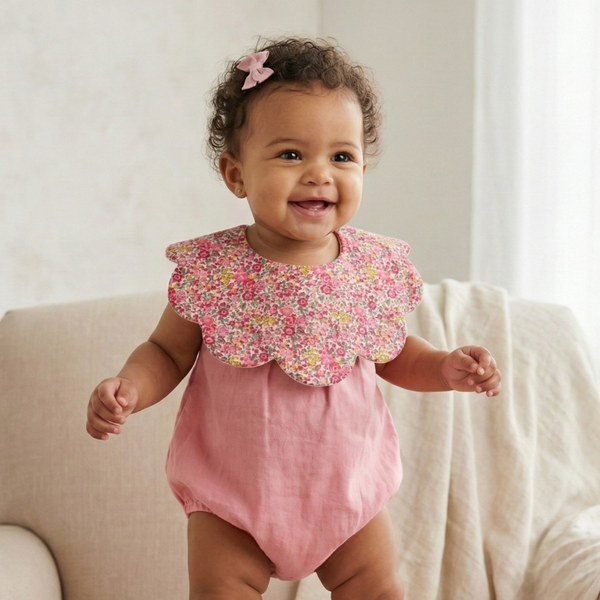 Georgina Scalloped Bib