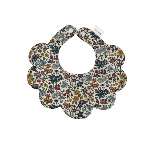 Annabella Neutral Scalloped Bib
