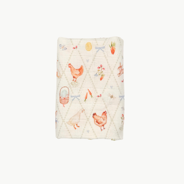 Garden Lattice Muslin Square