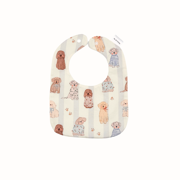 Hounds Square Baby Bib
