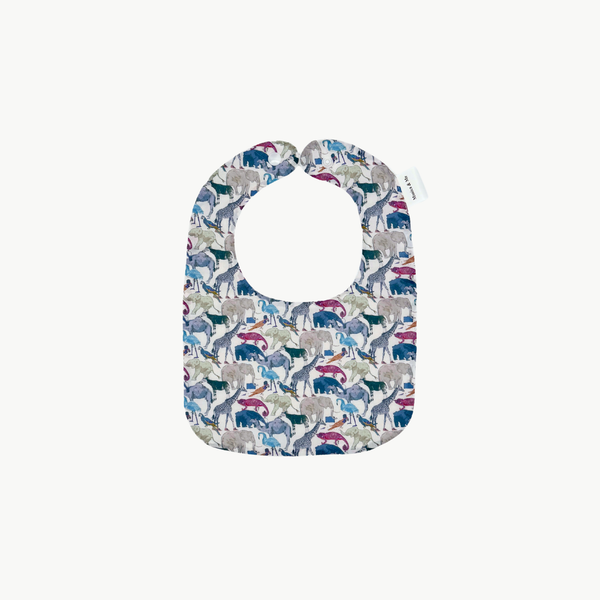 Zoo Light Square Baby Bib
